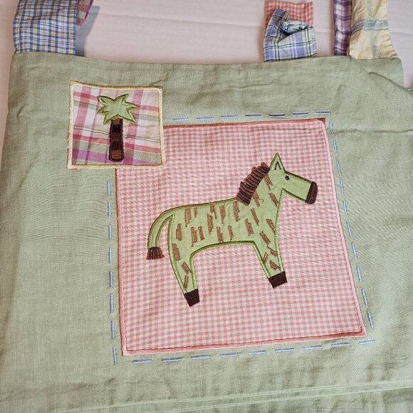 2 Kids Line window valances safari animals Boy Girl room hippo elephant unisex - Picture 4 of 10